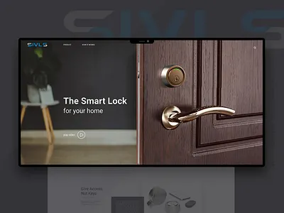Sivls smart lock brand dailyui door ecommerce home landing landing page lifestyle lock smart smart home store ui ui ux ux ux design warm web webdesign