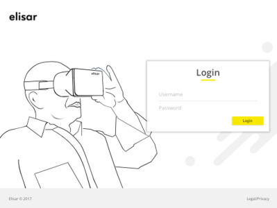 Elisar - Admin login Page Inspiration branding design illustration ui ux