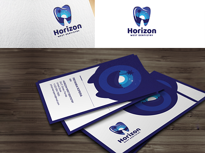 Horizon West Dentistry dental dental care dental clinic dental logo dentist logo dentistry medical design