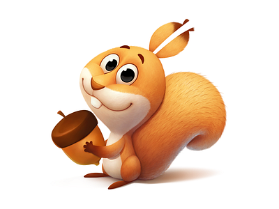 Squirrel character art character design squirrel