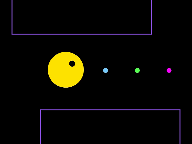 Pacman animation loop by Ina Pajković on Dribbble