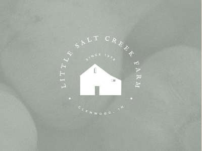 Little Salt Creek Farm Alternate Mark alternate alternates brand branding circle circular design farm logo mark modern rustic type typography