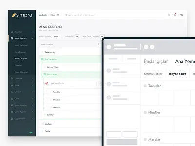 Admin Panel admin backoffice dashboard design flat group menu panel setting ui ux
