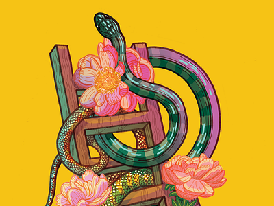 Snakes And Ladders digital illustration illustration ladders sankesandladders snakes