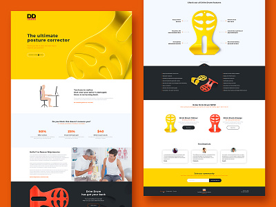 DrimDrum Landingpage abs landing page ui design website design