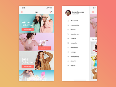 Inge - E-Commerce App UI Kit app app concept clothes design ecommerce fashion fashion app store store design ui ui deisgn ux ux design