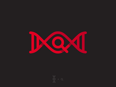 Clinical Investigators Symbol blood dna magnifier red