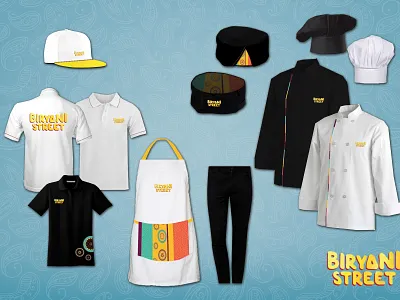 Biryani Street | Dubai branding design graphicdesign illustration mockup uniform