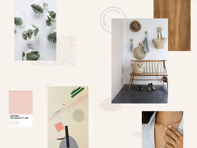 Minimal & Clean moodboard branding clean inspiration minimal moodboard neutral pantone pastel texture