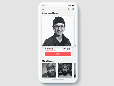 Event Booking UI 2d aaron draplin chris do dan petty dribbble interaction design light minimalistic mobile ui ui design