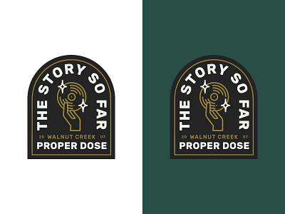 The Story So Far Proper Dose badge band branding clean design identity illustration logo logo design nature patch poppunk record star stars tattoo tattoo flash typography