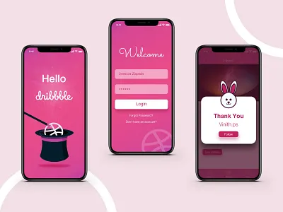 Hi Dribbble! debut design magic ui