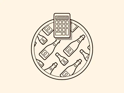 Freixenet Cava Calculator Illustrator icon design illustration illustrator cc vector art