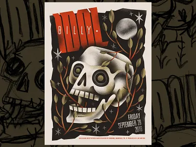 Billy Idol billy idol gig poster