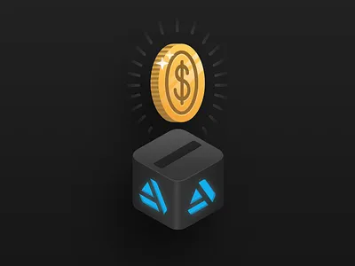 ArtStation Marketplace - Sale illustration $ artstation coin icon illustration making money marketplace seller