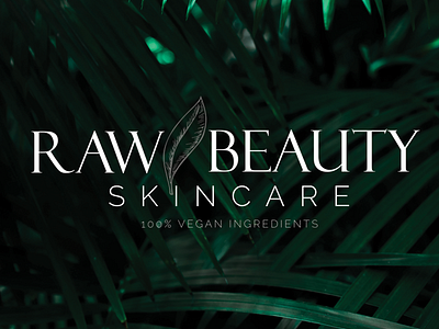 Raw Beauty beauty branding design inspiration logo natural raw skincare type typography vegan