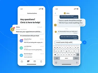 ChronWell Chatbot appointment chat chat app chatbot chronwell doctor health messages mobile app notifications
