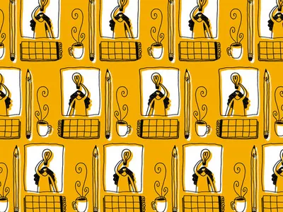 Ideas build communities. design drawing fashion hand illustration ink lettering line pattern print textile