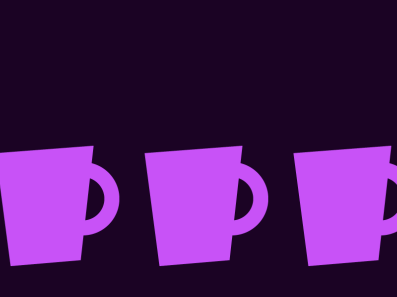 Coffee Chain animation coffee loop mug