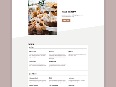 Restaurant Menu clean code css css grid html menu restaurant web design