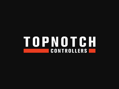 Top Notch Controllers branding controllers logo notch top top notch controllers typography