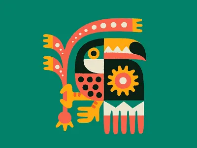 Toco Toucan bird doodle drawing illustration