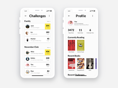 Daily UI 019 - Leaderboard 019 books challenges dailyui design ios iphonex leaderboard sketch typography ui ux