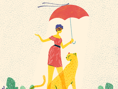 I’ll never let you down cheetah design digital drawing illustration patterns