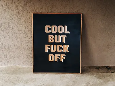 Cool but... letras letter lettering paint type versa font