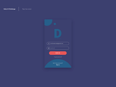 Daily Ui 002 - Login screen app daily 100 daily 100 challenge dailyui design login design login page loginscreen ui