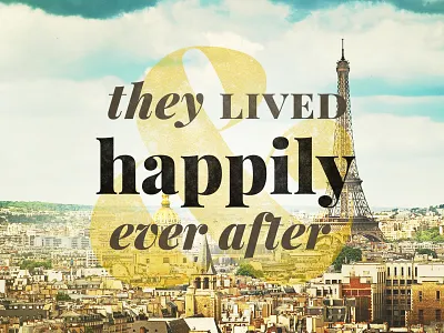 Happily Ever After (v2) design paris typography