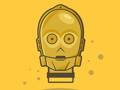 C3PO anakin skywalker c3p0 c3po conception dark vador design fighter jet flat design galaxy game graphic design illustration logo star wars star wars day vector