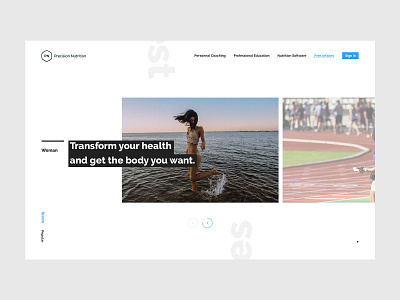 Precision nutrition - Blog animation blog cedrick clean desktop food fullscreen healthy homepage interaction lachot minimal portfolio sport transition typography ui ux web website