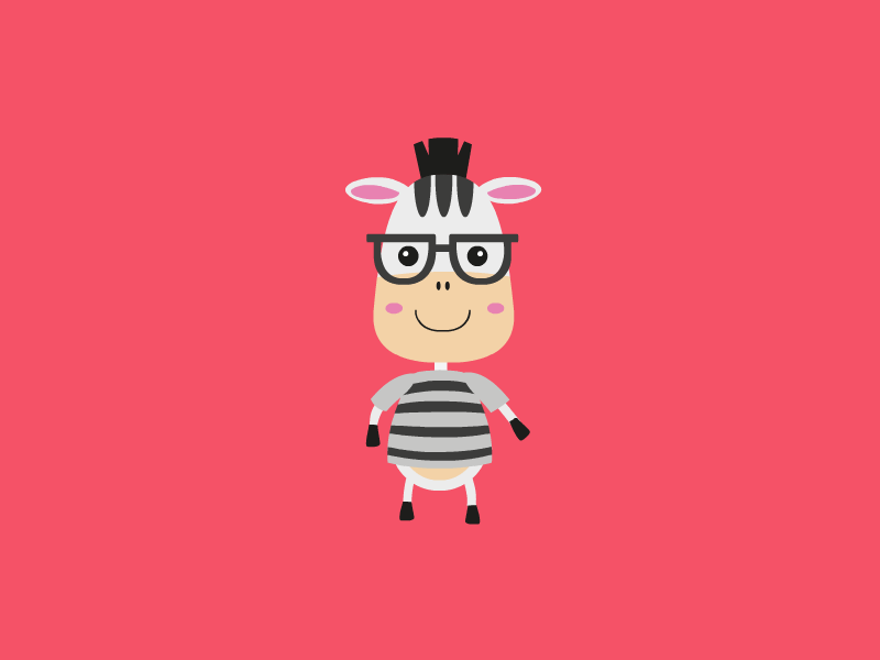 Dancing Zebra animation cute dance dancing flash animation vector animation zebra