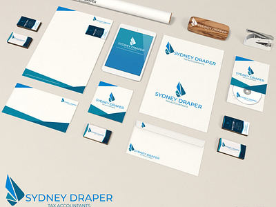 Sydney Draper Logo accountant airwane branding design logo