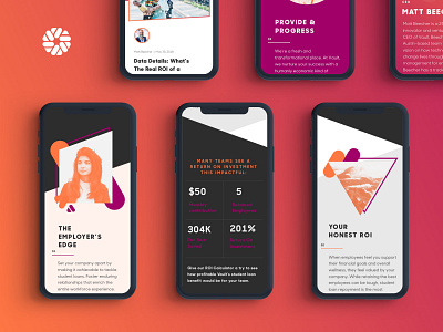 Vault Mobile branding color cool design tech ui ux web website