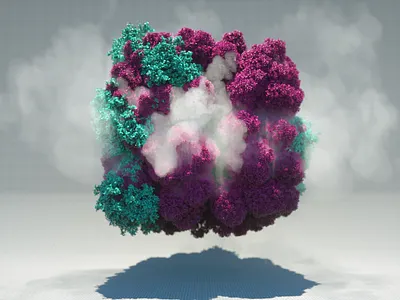 Concrete Jungle 3d art c4d glossy matte