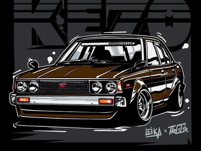 Toyota Corolla t-shirt print car illistration tshirt vector