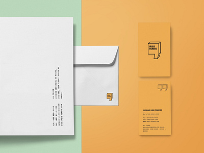 Ipsis Verbis Stationery asia bold branding business cards communication agency design envelopes logo stationery