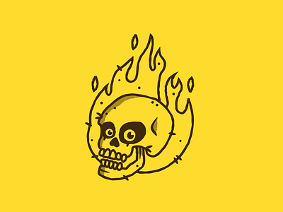 Inktober - Day 03 - Roasted design fire graphic design illustration inktober roasted vectober