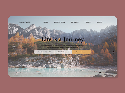 Journey design illustration ui ux web website