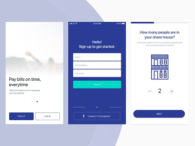 Onboarding app design housesharing illustration ios mobile onboarding ui ux