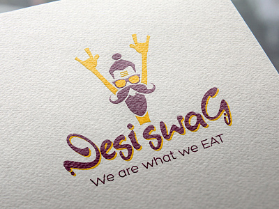 Desiswag Resturant Logo branding character design desiswag food iconography illustration logo typography