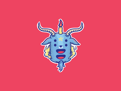 Baphomet cute icon illustration logo stickers t shirt t shirt tees
