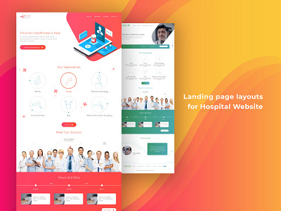 Landing Page UI app design illustration ui ux vector