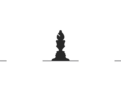 Strategic Consulting brand challenge chess consultancy consulting face logo negative space opposite pawn strategic strategy