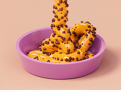 Milka Caramel b3d blender blender3d c4d caramel cinema4d cycles lowpoly milka modeling