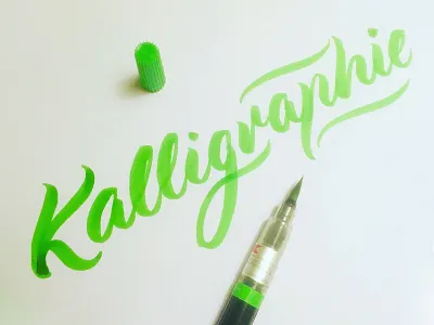 Kalligraphie brush brushlettering lettering