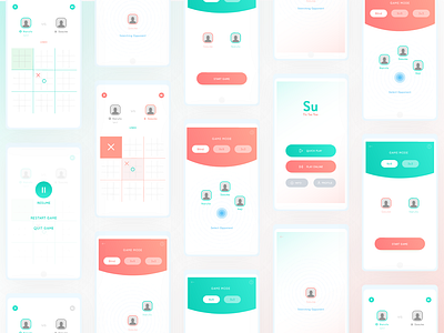 Su Tic Tac Toe | Android Game | All Screens android animation app cards design game game app ui ux