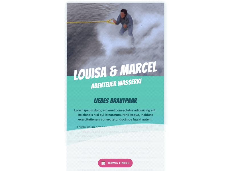 Voucher for water skiing